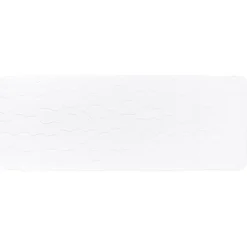 TAPIS MEMOIRE DE FORME MICROFIBRE GALET 45X120CM BLANC