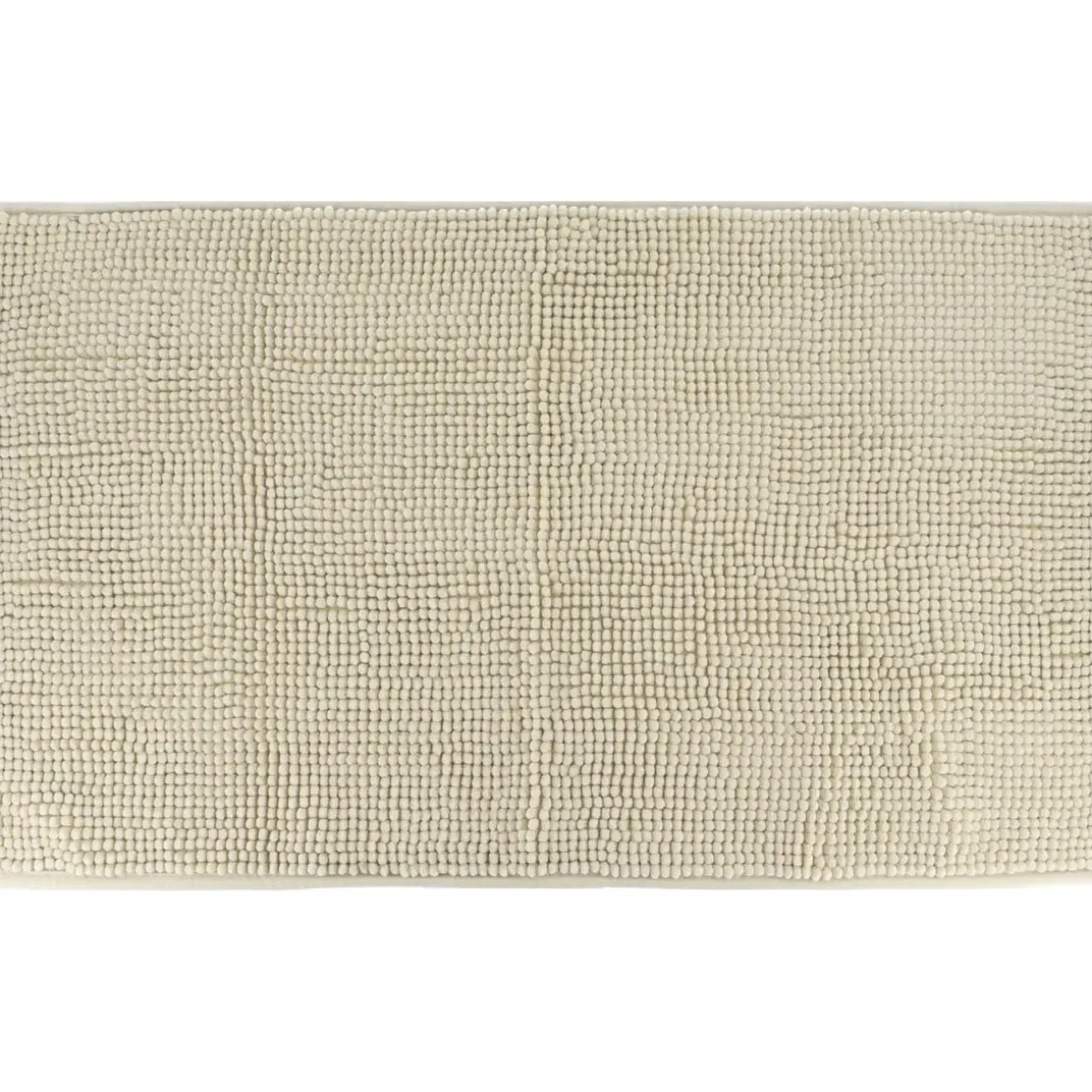 TAPIS MICROFIBRE BOULES UNI 45X75CM BEIGE