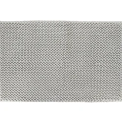 TAPIS MICROFIBRE BOULES 50X80CM GRIS CLAIR