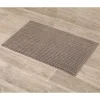 TAPIS MICROFIBRE BOULES 50X80CM TAUPE