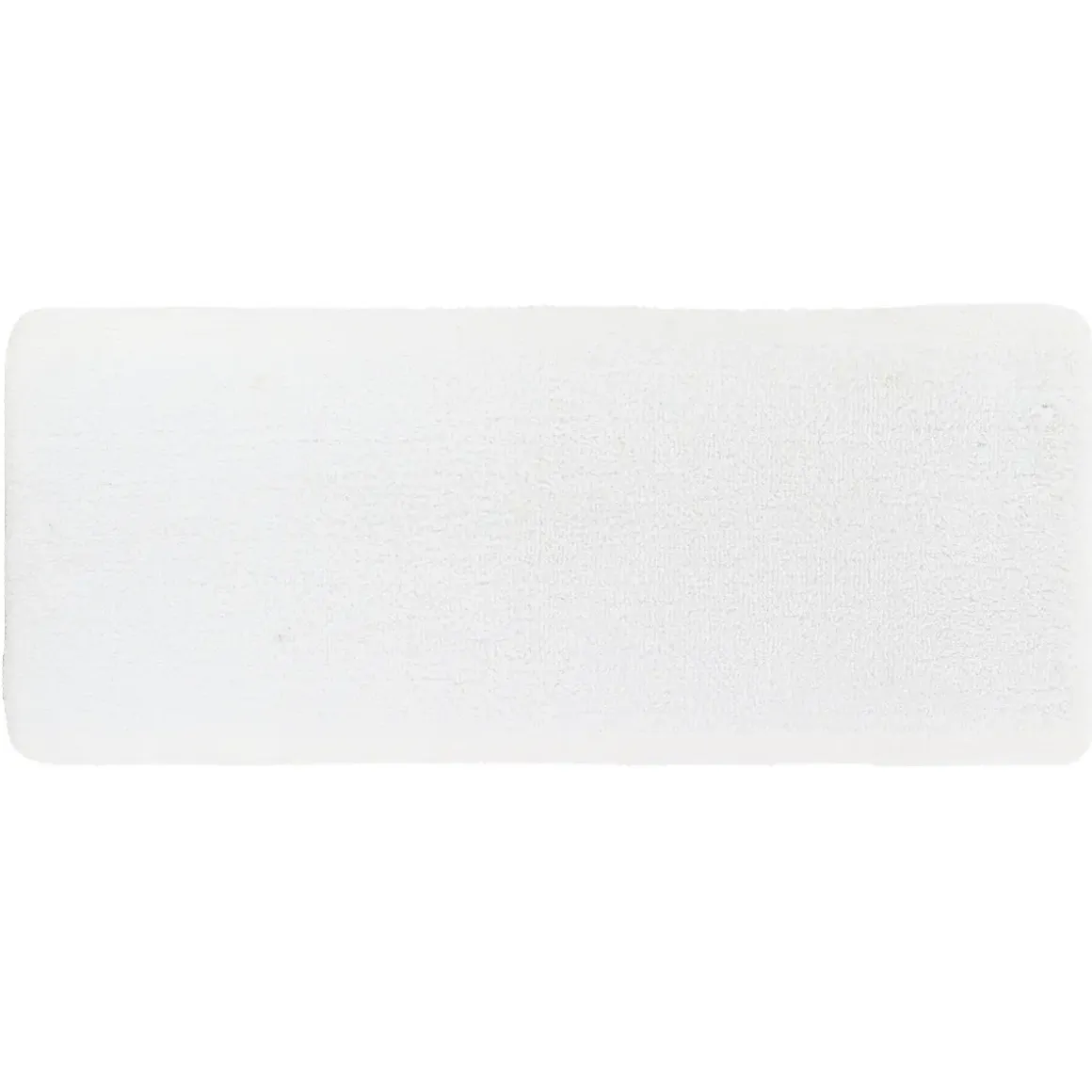 TAPIS MICROFIBRE DOUBLE VASQUE 50X120CM DESSOUS LATEX BLANC
