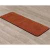 TAPIS MICROFIBRE DOUBLE VASQUE 45X120CM TERRE DE SIENNE