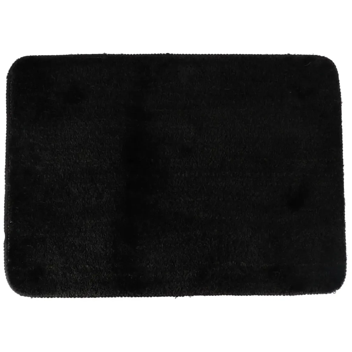 TAPIS MICROFIBRE DOUX DESSOUS LATEX 50X70CM NOIR