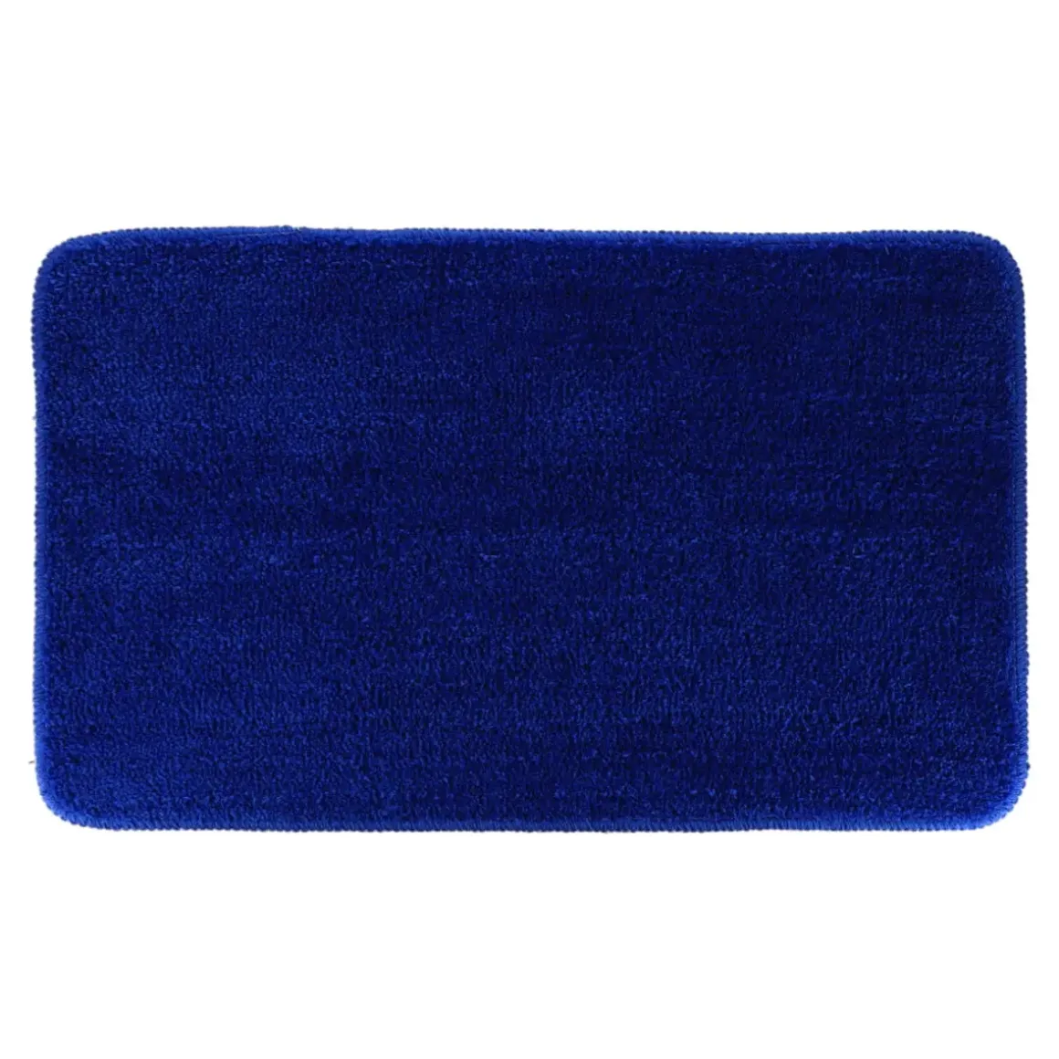 TAPIS MICROFIBRE DOUX DESSOUS LATEX 45X75CM BLEU MARINE