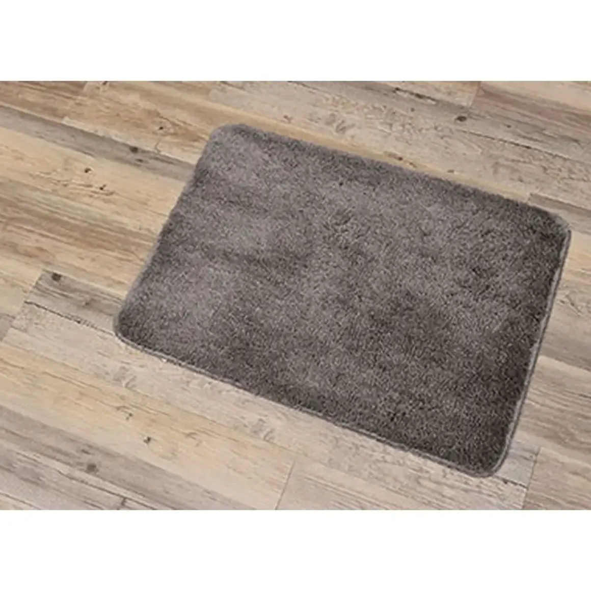 TAPIS MICROFIBRE DOUX DESSOUS LATEX 50X70CM TAUPE
