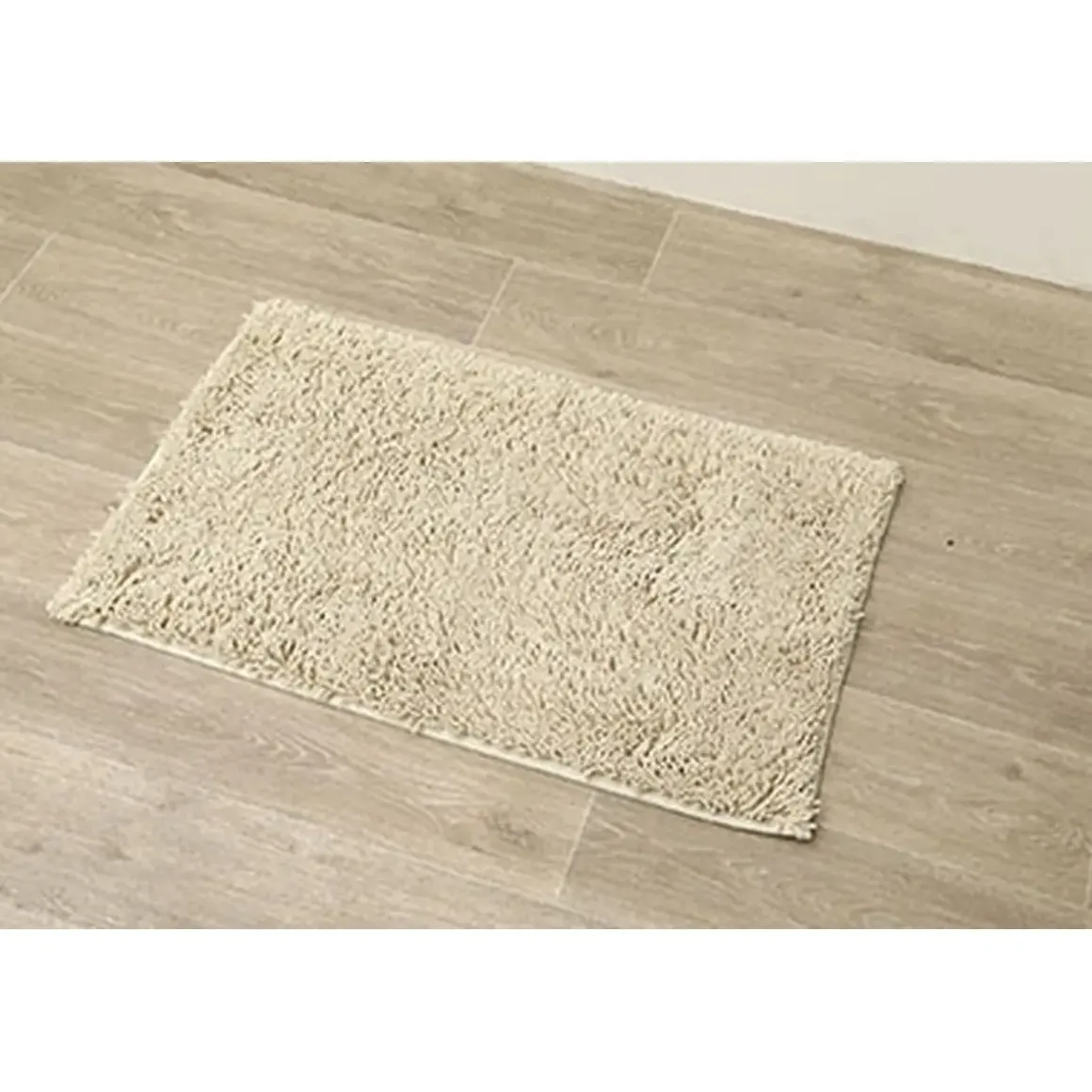 TAPIS MICROFIBRE PETITE CHENILLE 50X80CM BEIGE