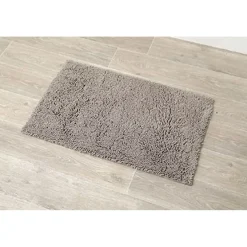TAPIS MICROFIBRE PETITE CHENILLE 50X80CM TAUPE