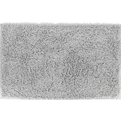 TAPIS MICROFIBRE PETITE CHENILLE 50X80CM GRIS CLAIR