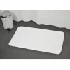 TAPIS MICROFIBRE UNI 45X75CM BLANC