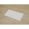 TAPIS MIMETISME POLYESTER COTON TRESSE 50X90CM BLANC