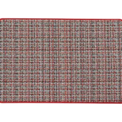 TAPIS PIXEL 45X60CM POLYESTER TISSE ROUGE