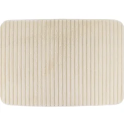 TAPIS POLYESTER STRIE 40X60CM NATUREL