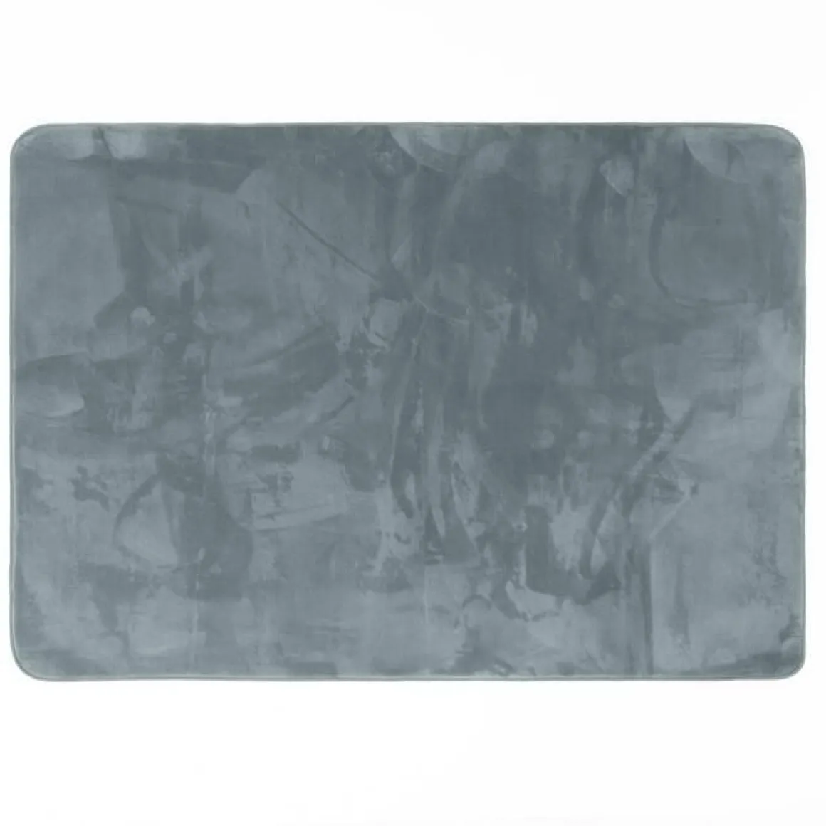 TAPIS RECTANGLE 120X170CM FLANELLE UNIE FLANOU GRIS
