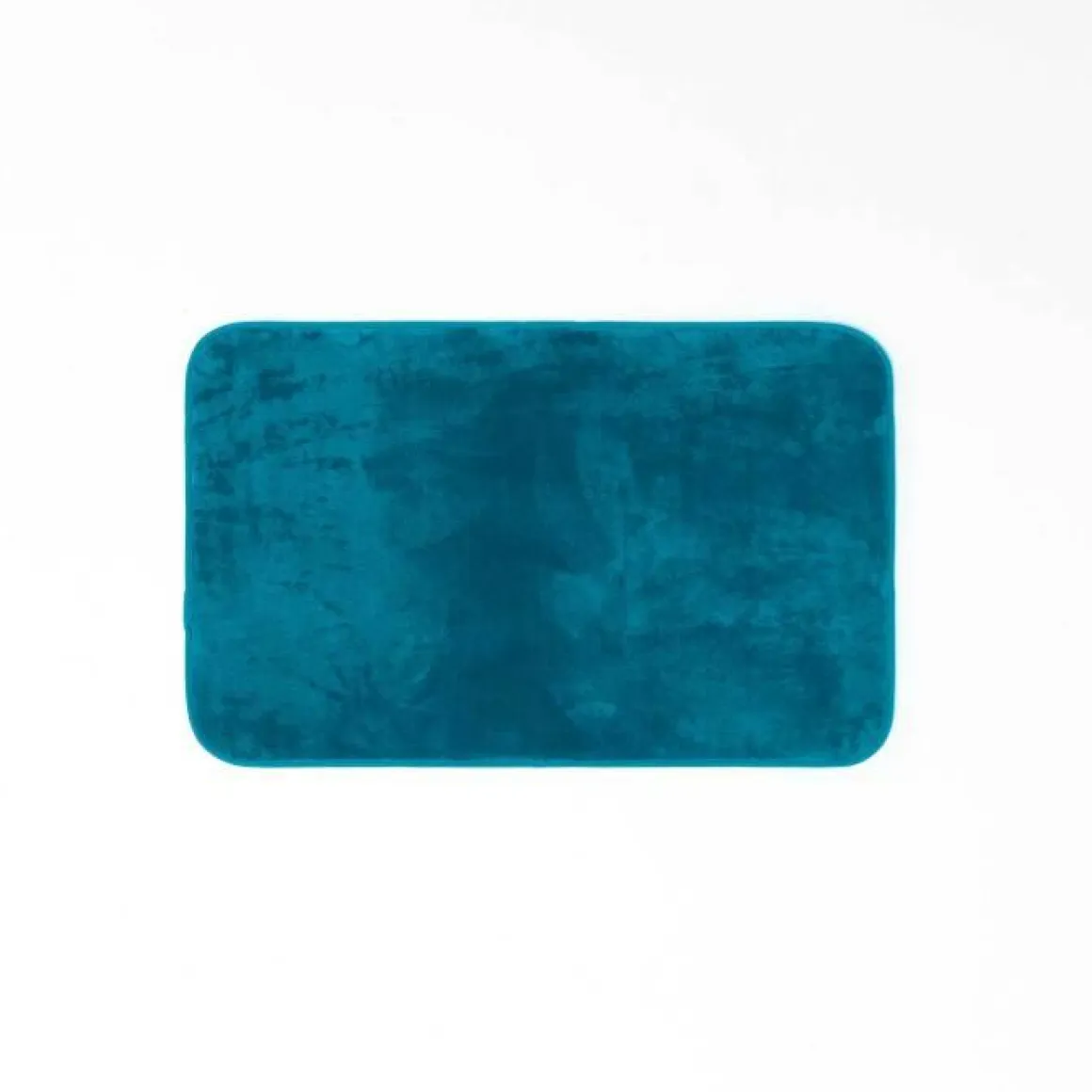 TAPIS RECTANGLE 50X80CM FLANELLE UNIE FLANOU BLEU