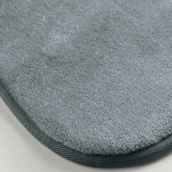 TAPIS RECTANGLE 50X80CM FLANELLE UNIE FLANOU GRIS