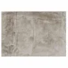 TAPIS RECTANGLE 120X170CM IMITATION FOURRURE FELINE TAUPE