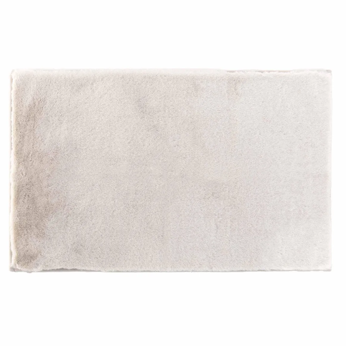 TAPIS RECTANGLE 60X90CM IMITATION FOURRURE FELINE NATUREL