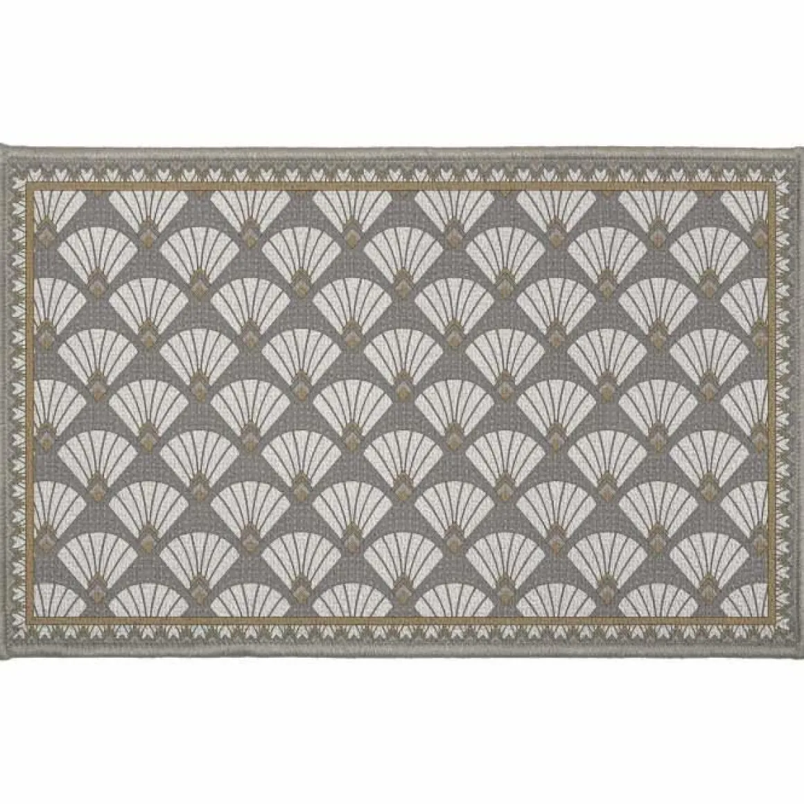 TAPIS RECTANGLE 50X80CM IMPRIME ART DECO CHIC