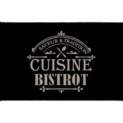 TAPIS RECTANGLE 50X80CM IMPRIME SAVEUR