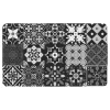 TAPIS RECTANGLE 45X75CM IMPRIME SALOU GRIS