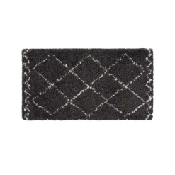 TAPIS RECTANGLE 60X110CM SAOURA NOIR