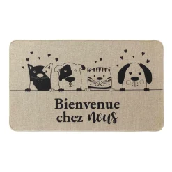 TAPIS RECTANGLE 45X75CM TISSE IMPRIME ZAMIS