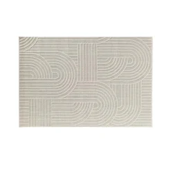 TAPIS RECTANGLE 160X230CM TISSE PLAT RELIEF EZIO