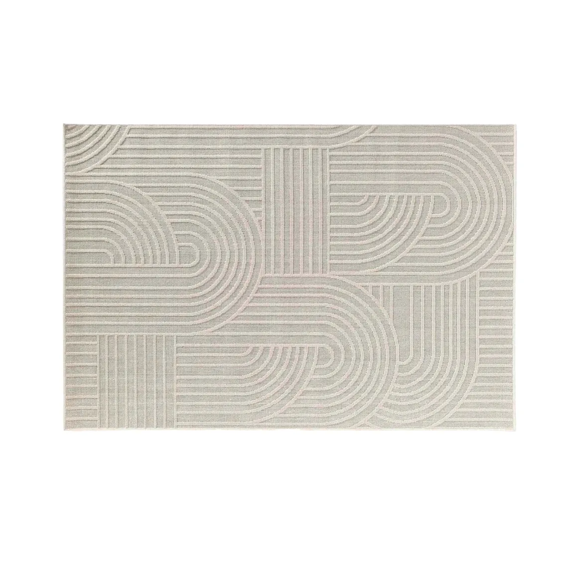 TAPIS RECTANGLE 160X230CM TISSE PLAT RELIEF EZIO