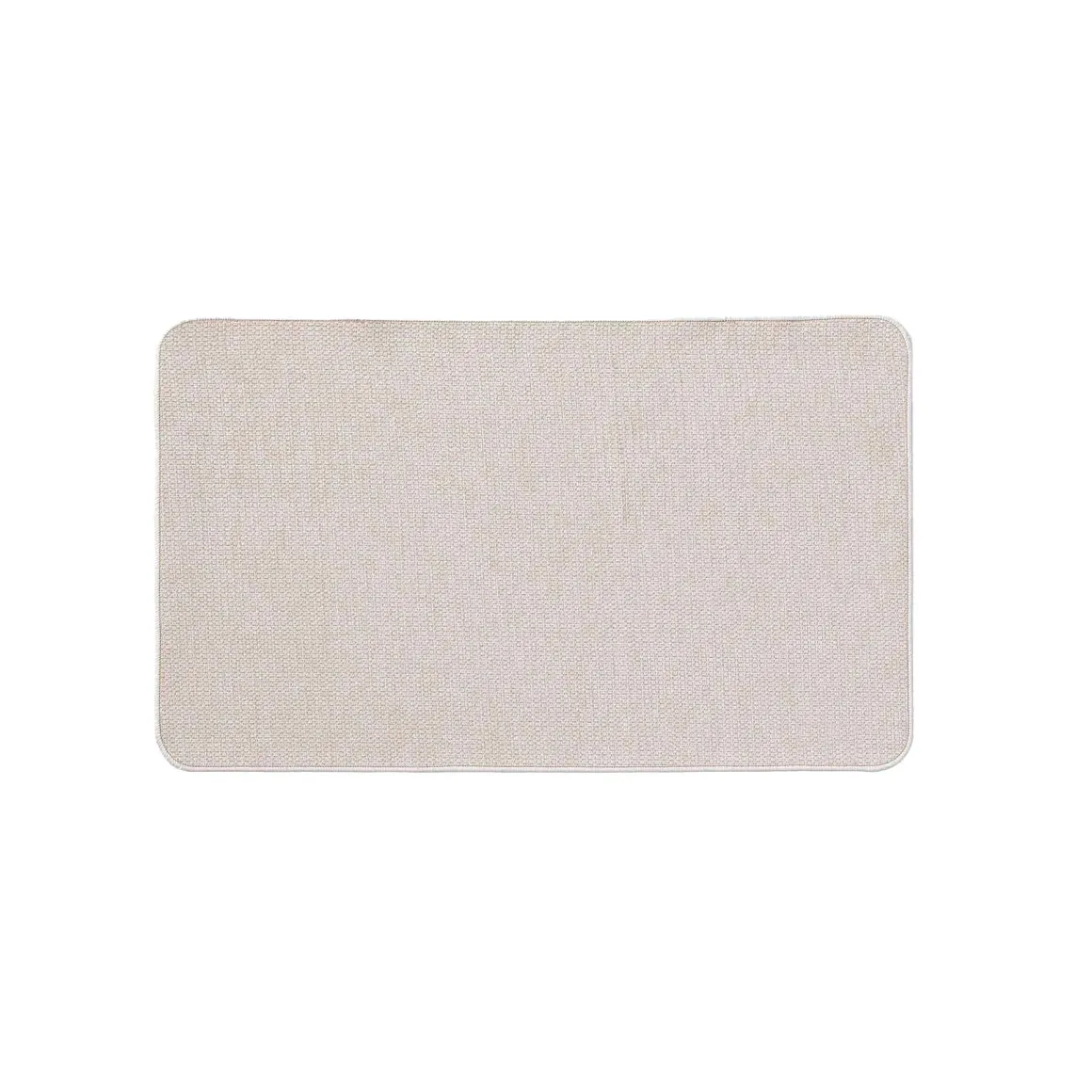 TAPIS RECTANGLE 45X75CM TISSE UNI SIMEO NATUREL