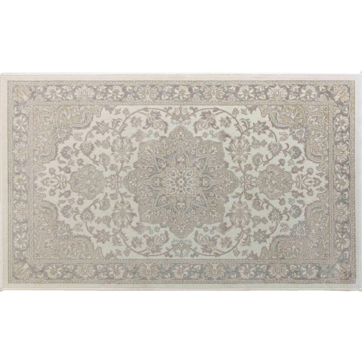 TAPIS RECTANGLE 68X110CM VISCOSE TISSEE CHERINE NATUREL
