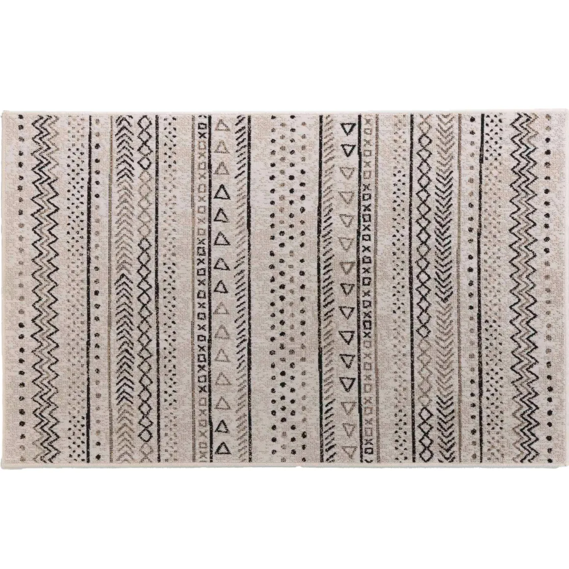 TAPIS RECTANGLE 68X110CM VISCOSE TISSEE TALLULAH NATUREL
