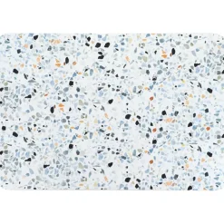 TAPIS RECTANGULAIRE DIATOMITE 40X60CM EFFET MARBRE TERRAZZO