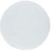 TAPIS ROND IMITATION PEAU MOUTON BLANC D.115CM
