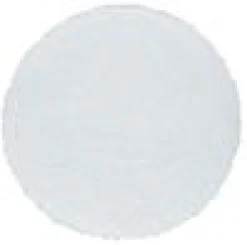 TAPIS ROND IMITATION PEAU MOUTON BLANC D.115CM