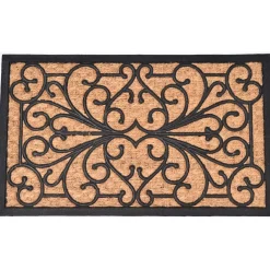 TAPIS SALLY 40X60CM COCO TRESSE CAOUTCHOUC NATUREL