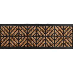 TAPIS 25X75CM COCO TRESSE CAOUTCHOUC LOSANGE
