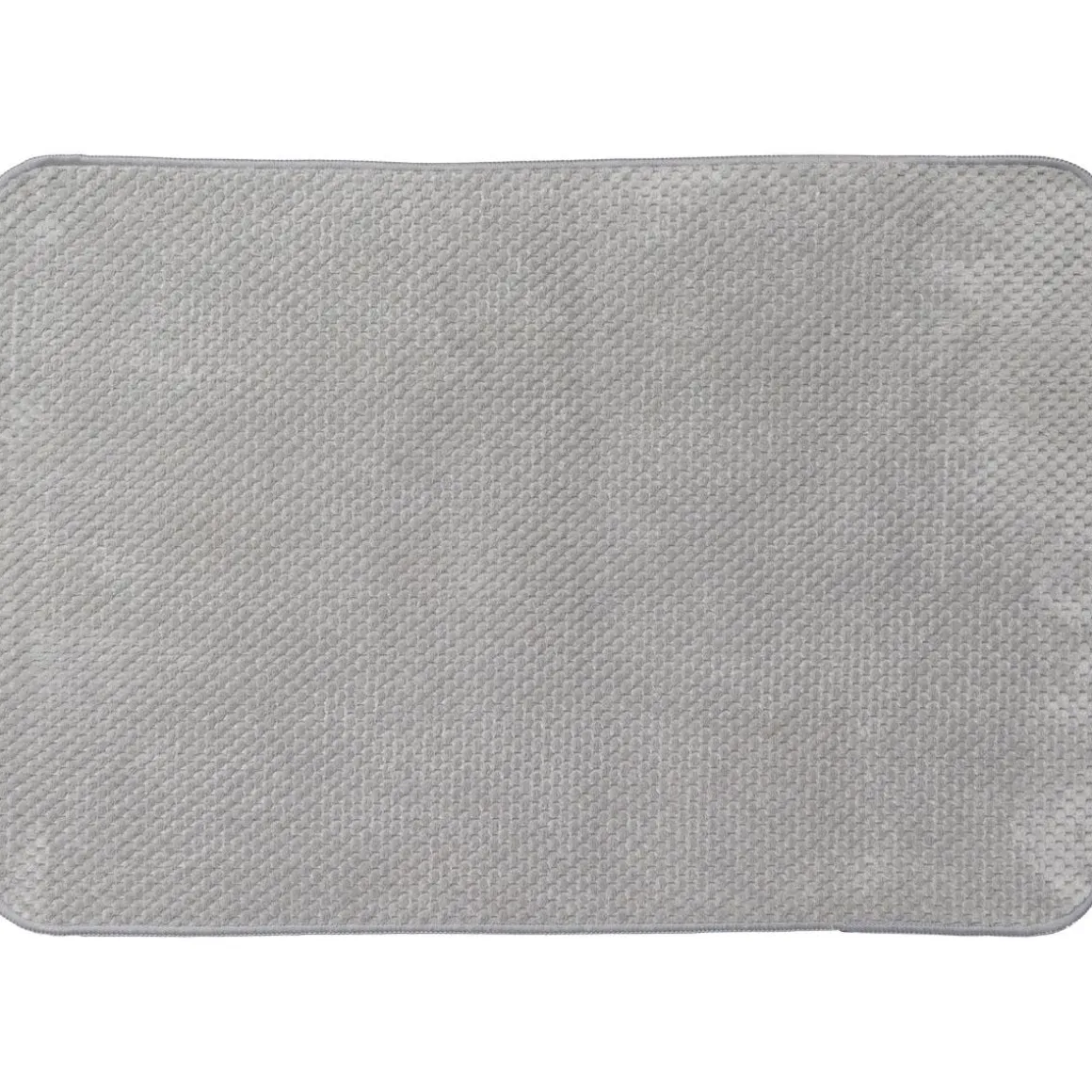 TAPIS 40X60CM POLYESTER GRIS