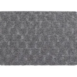 TAPIS ZOE 40X60CM POLYESTER LATEX GRIS