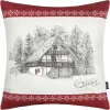 TARAN COUSSIN 50X50CM ROUGE