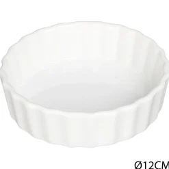 TARTELETTE 12CM CERAMIQUE BLANC