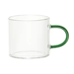TASSE EXPRESSO VERRE ANSE COLOREE 10CL