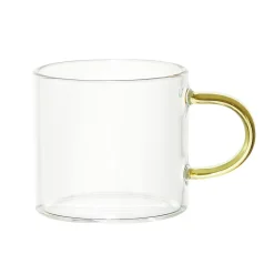 TASSE EXPRESSO VERRE ANSE COLOREE 10CL