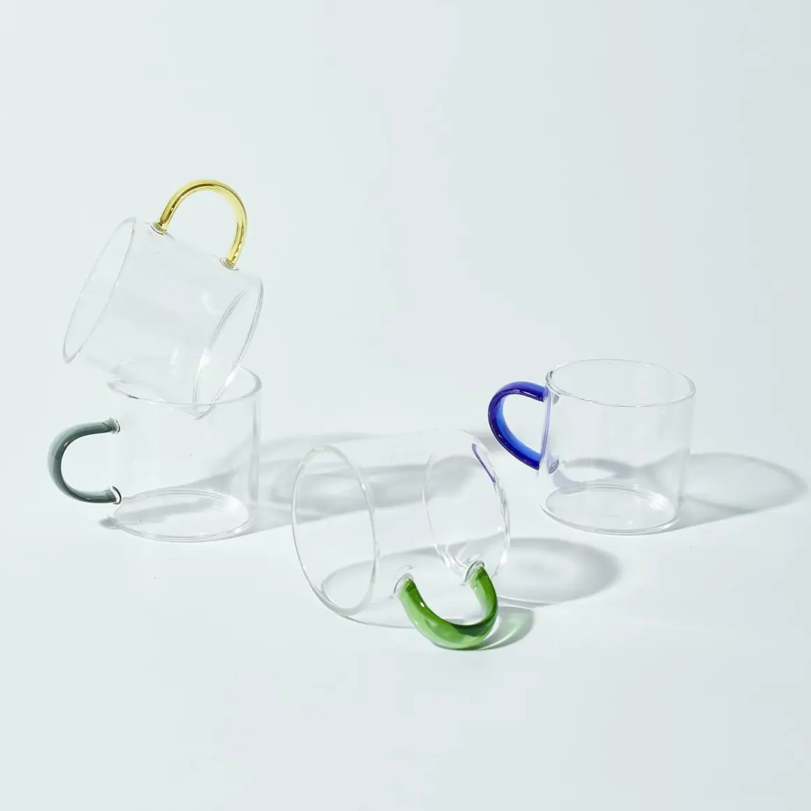 TASSE EXPRESSO VERRE ANSE COLOREE 10CL