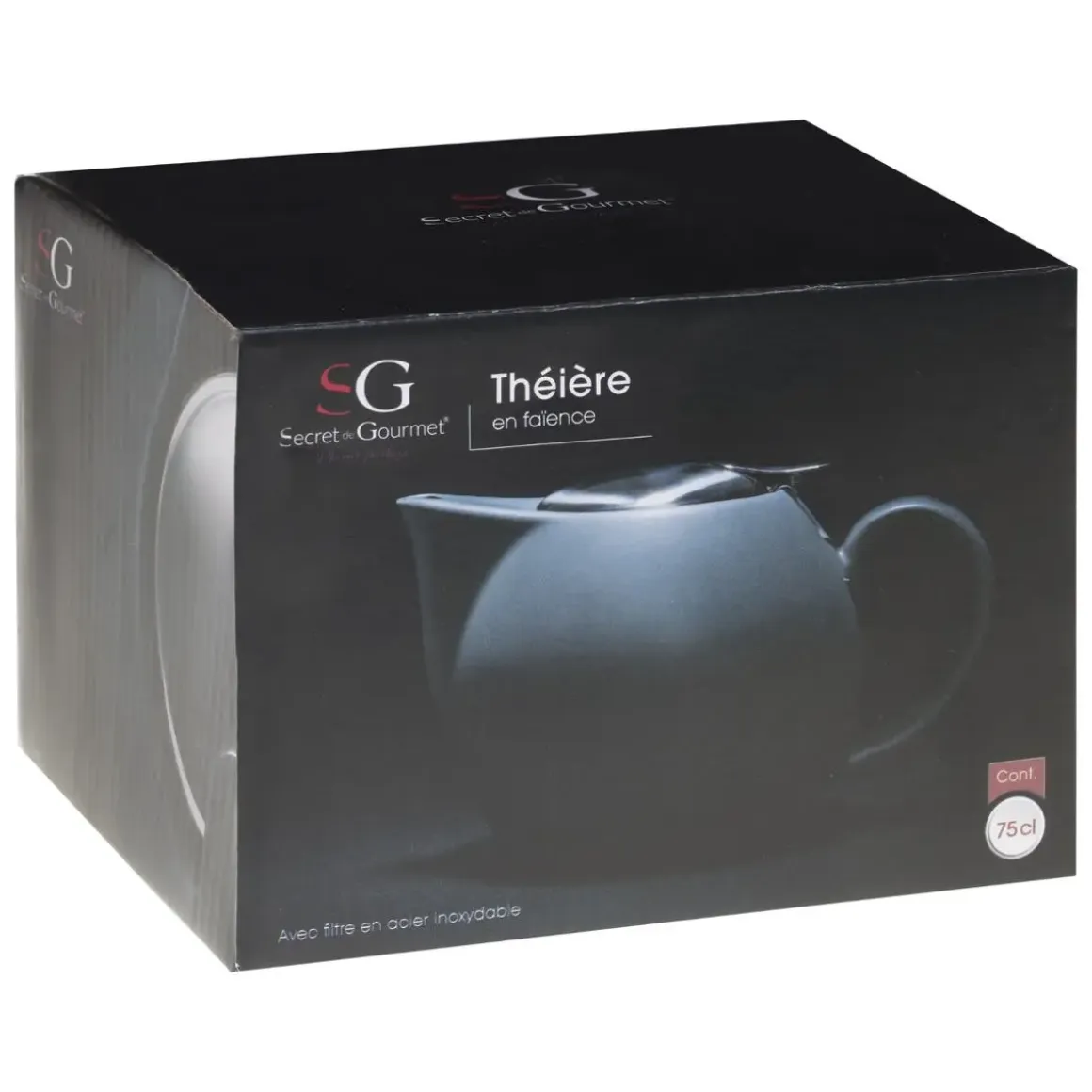 THEIERE BOULE GRIS 75CL