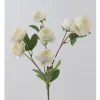 TIGE DE PIVOINES X7 FLEURS D5CM H74CM BLANC