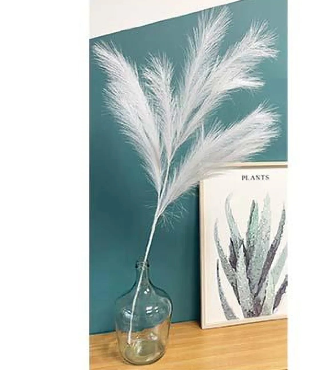 TIGE DE PLUMEAU H.110CM BLANC