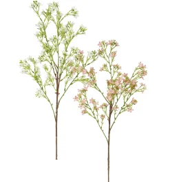 TIGE PETITE CENTAUREE H.90CM ROSE ET BLANC