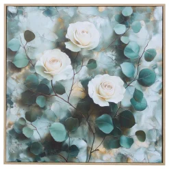 TOILE FLEURS 40X40CM
