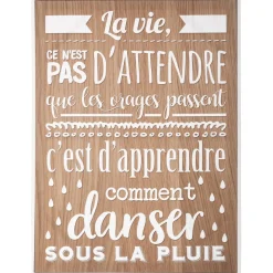TOILE IMPRIMEE CITATIONS D.58X78CM