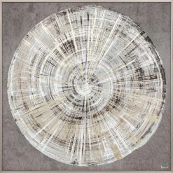 TOILE IMPRIMEE ENCADREE IZZIE EFFET ALU D.100X100CM
